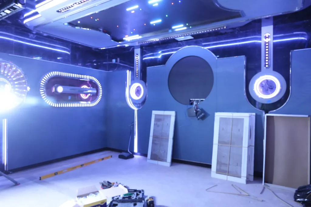 Illution entertainment venue and karaoke room construction in Sacramento